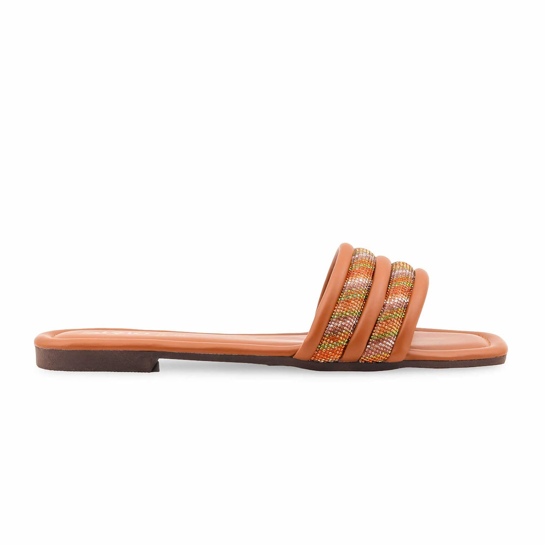 Tan Casual Slipper For Women CL2199