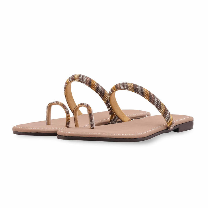 Beige Casual Chappal For Women CL2205