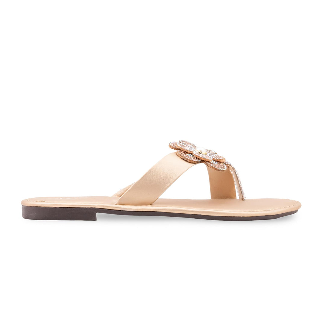 Golden Casual Chappal For Women CL2208