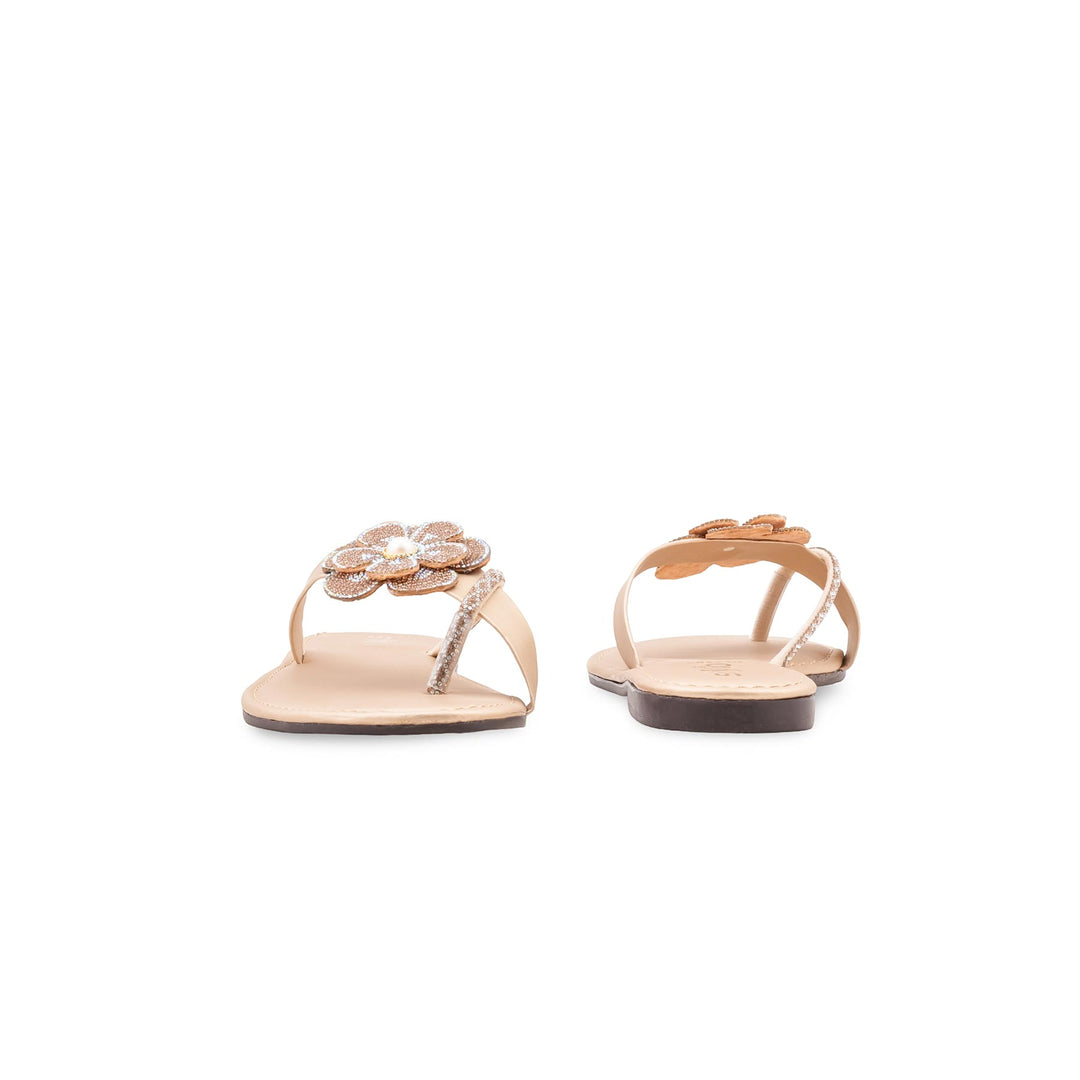 Golden Casual Chappal For Women CL2208