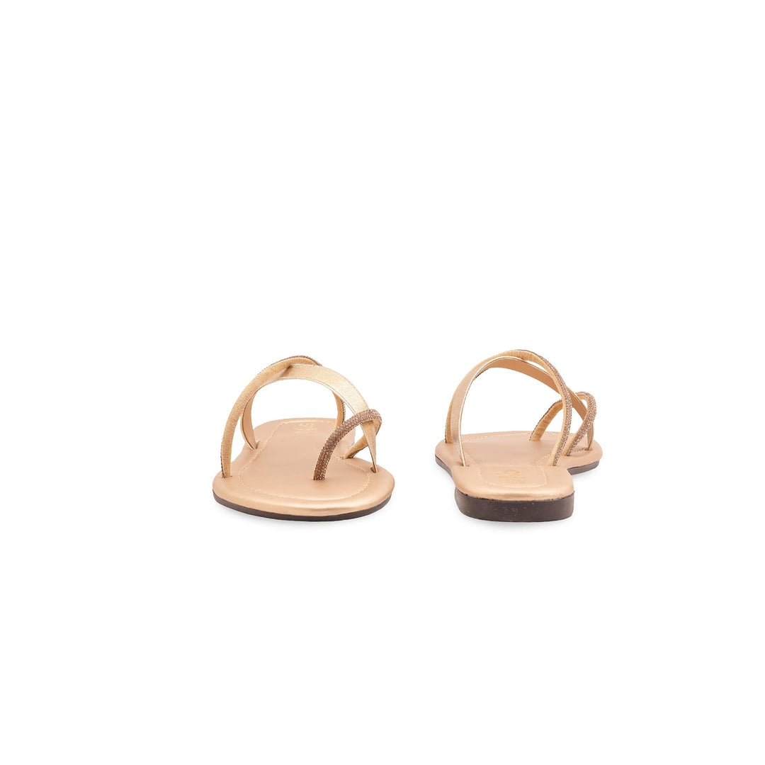 Golden Casual Chappal For Women CL2209