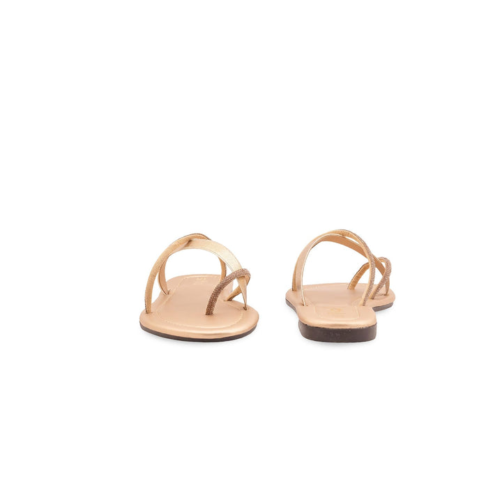 Golden Casual Chappal For Women CL2209
