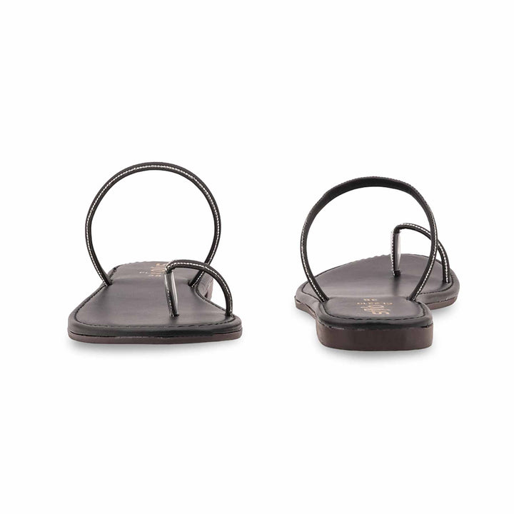 Black Casual Chappal For Ladies CL2210