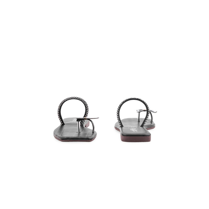 Black Casual Chappal For Women CL2216