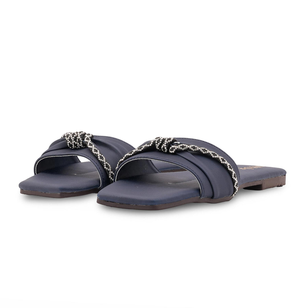 Navy Casual Chappal For Ladies CL2220