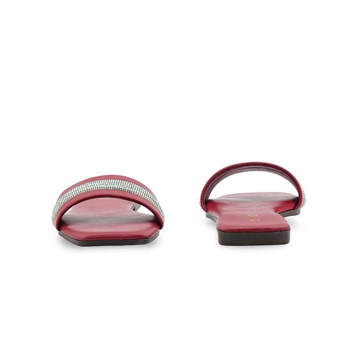Maroon Casual Slipper For Women CL2221