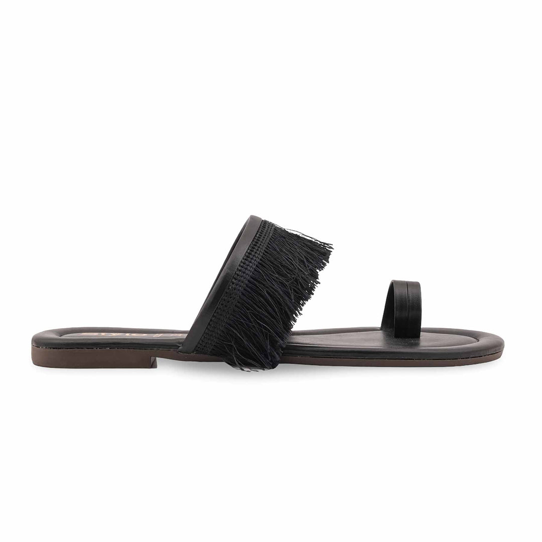 Black Casual Chappal For Women CL2222