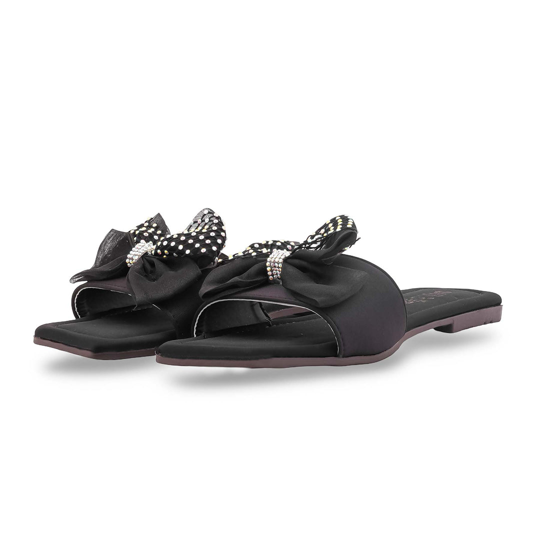 Black Casual Slipper For Women CL2224