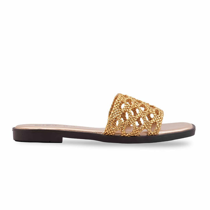 Golden Casual Slipper For Women CL2225
