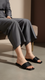 Black Casual Slipper For Women CL2229