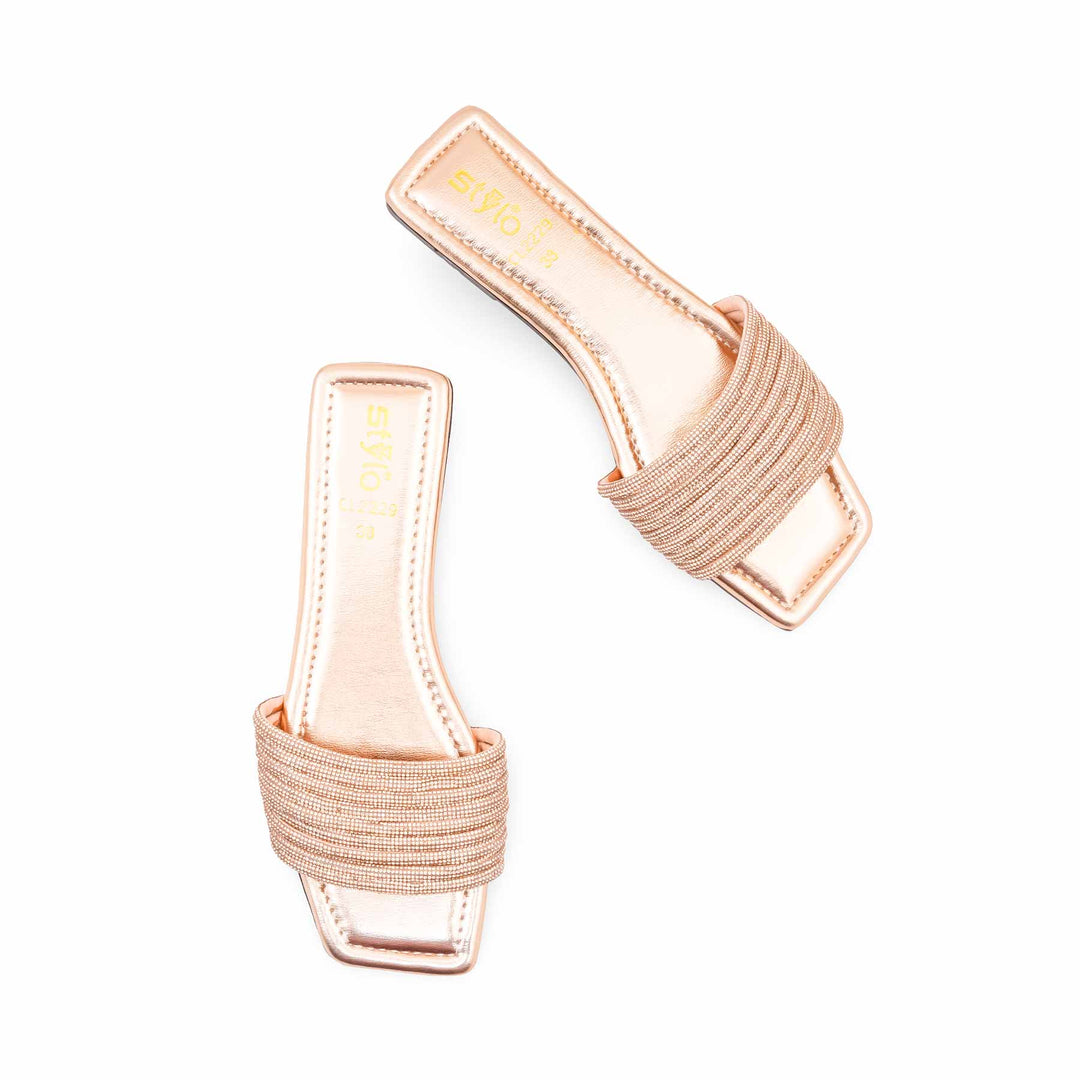 Peach Casual Slipper For Women CL2229