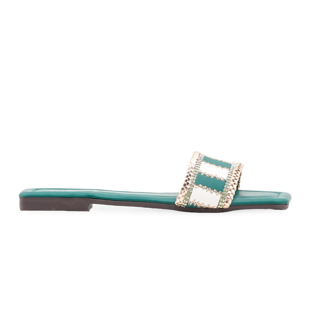 Olive Casual Slipper For Women CL2230