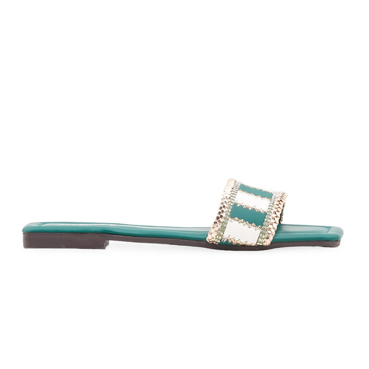 Olive Casual Slipper For Women CL2230