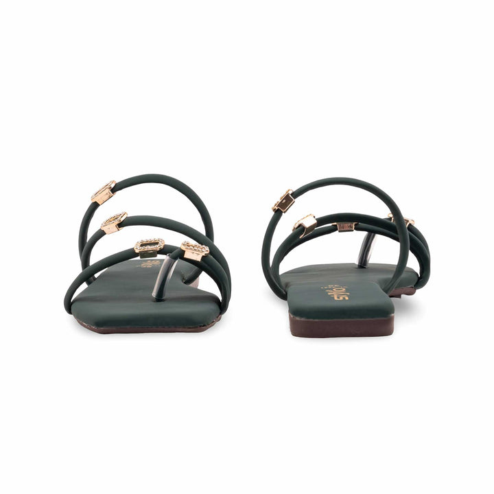 Green Casual Chappal For Ladies CL2231