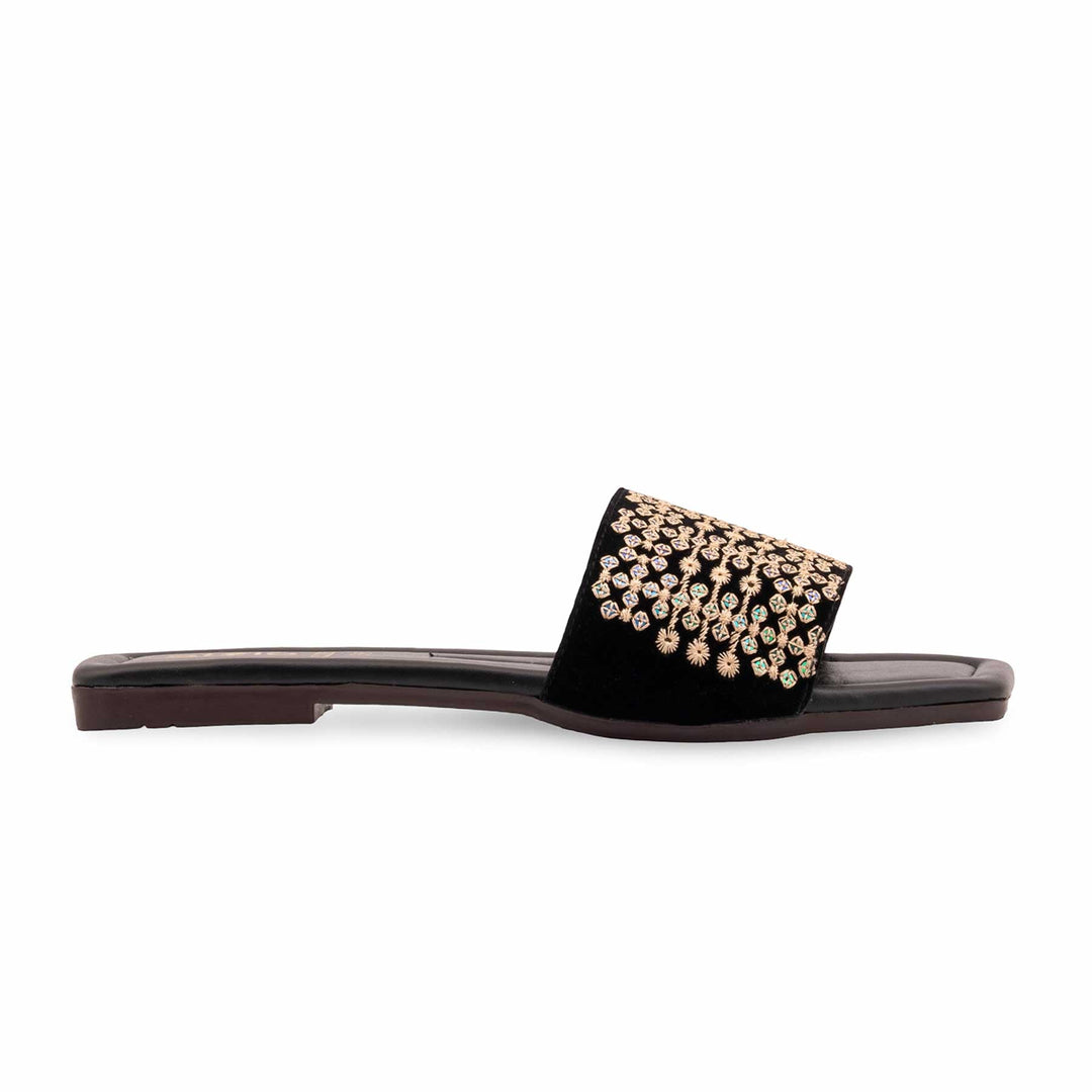 Black Casual Slipper For Women CL2235