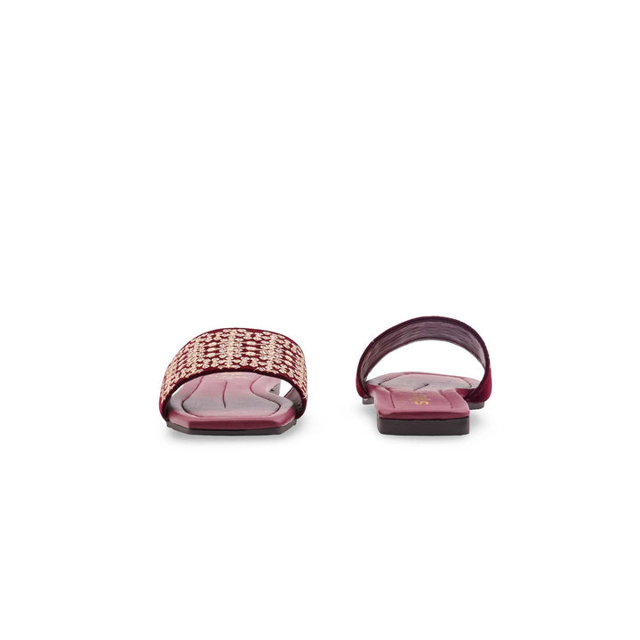 Maroon Casual Slipper For Ladies CL2235