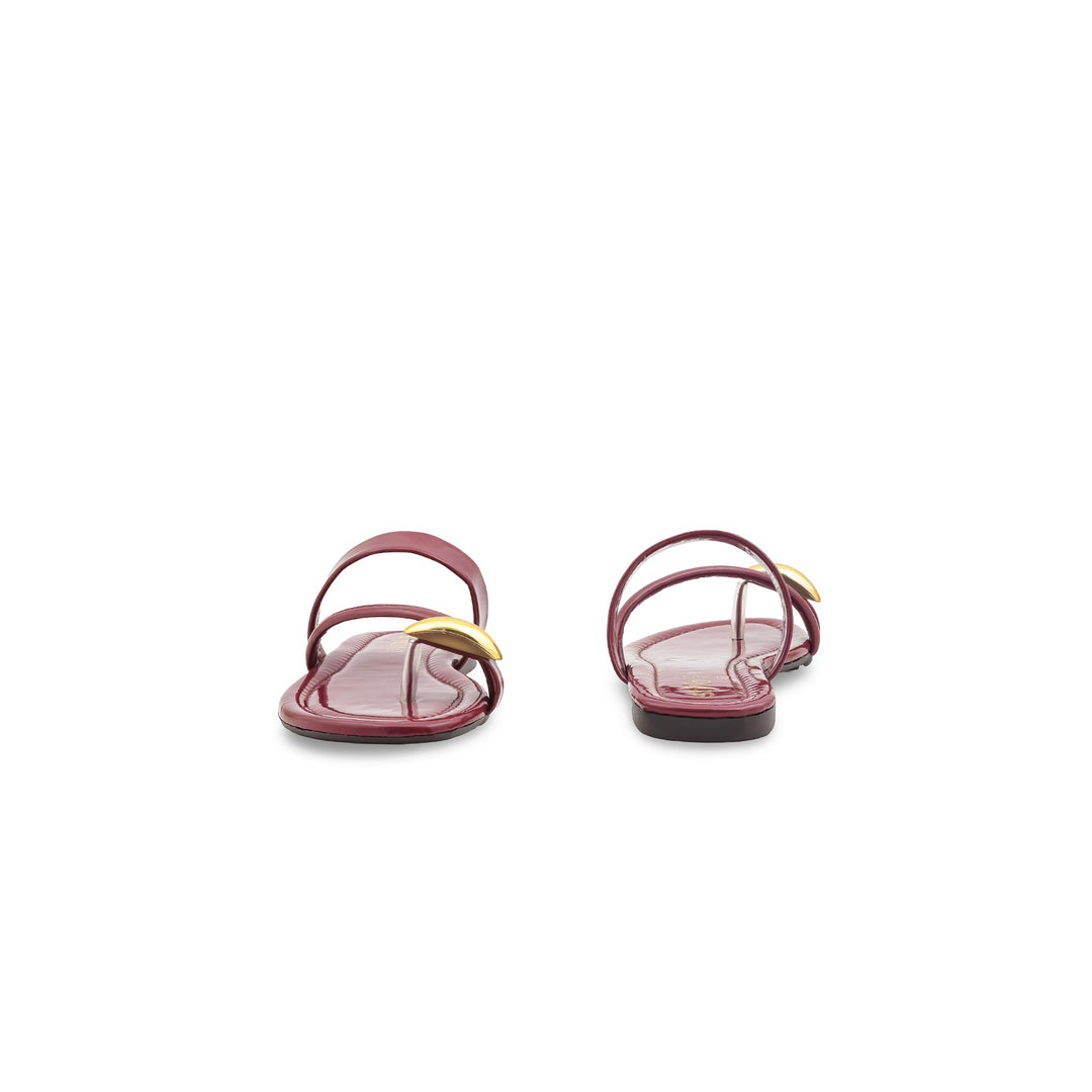 Maroon Casual Women Chappal CL2237
