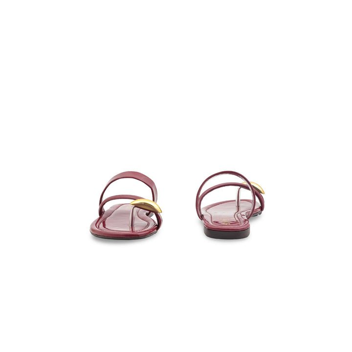Maroon Casual Women Chappal CL2237