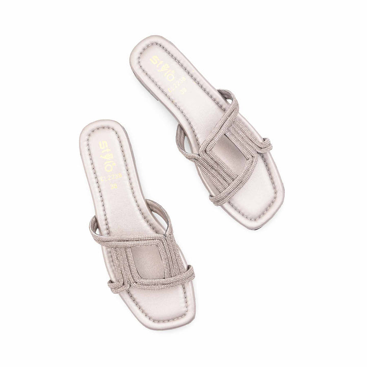 Grey Casual Slipper For Women CL2238