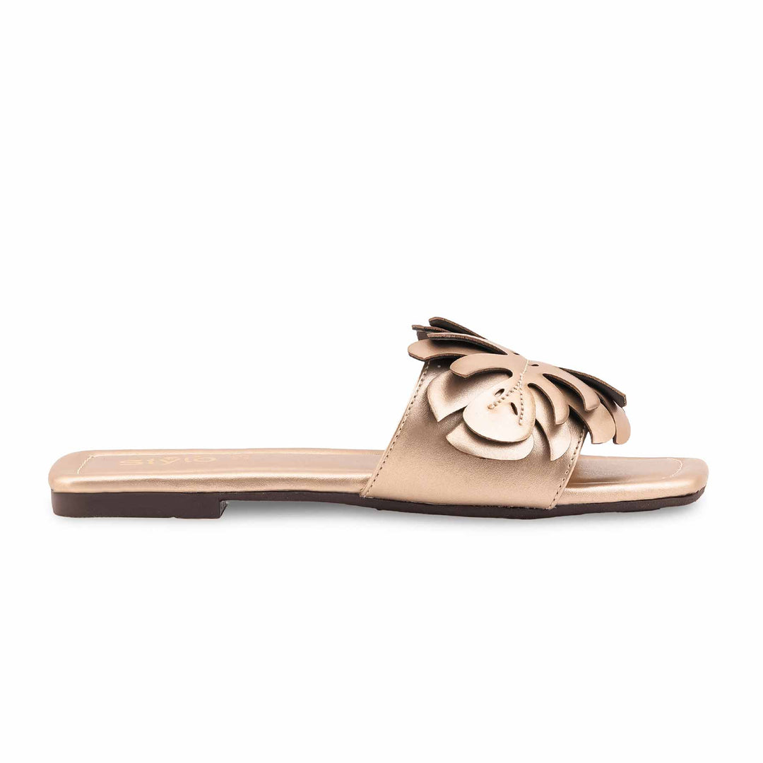 Golden Casual Slipper For Women CL2240