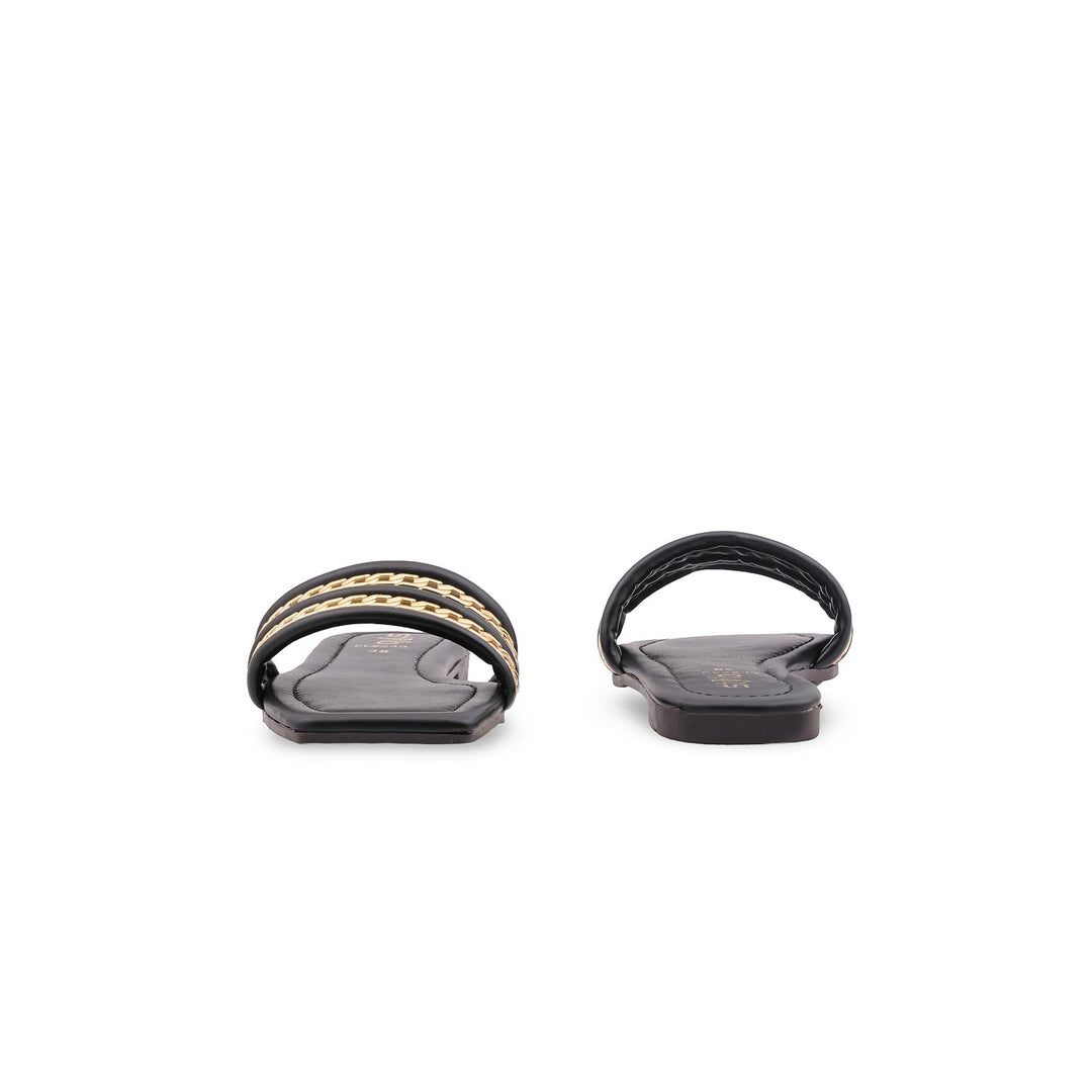 Black Casual Slipper For Women CL2249