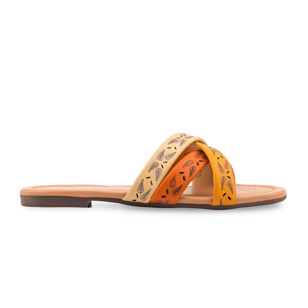 Mustard Casual Slipper For Ladies CL2251