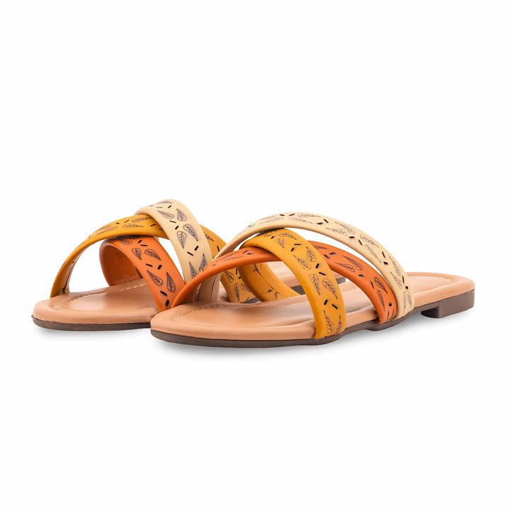 Mustard Casual Slipper For Ladies CL2251
