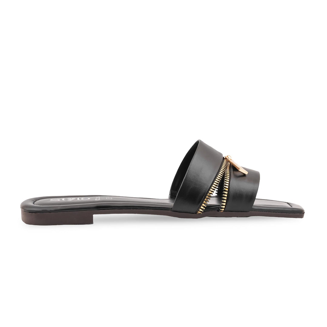 Black Casual Slipper For Women CL2254