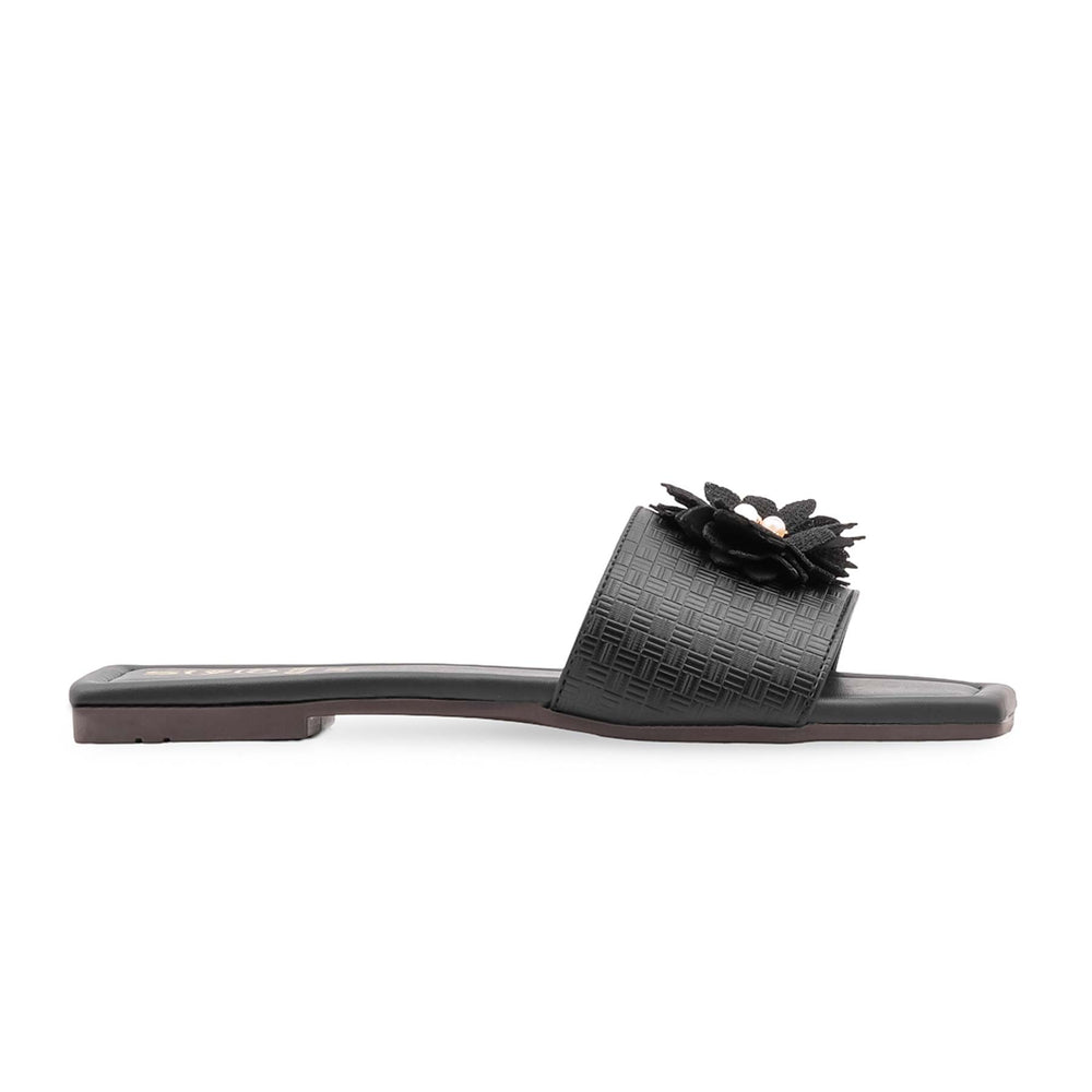 Black Casual Slipper For Women CL2255