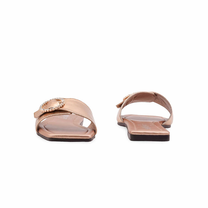 Golden Casual Slipper For Women CL2257