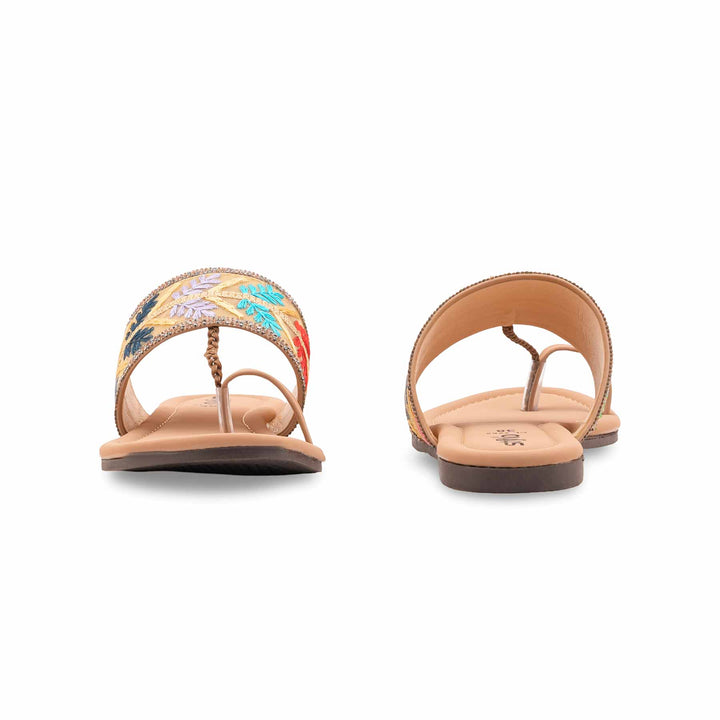 Beige Casual Chappal For Ladies CL2262