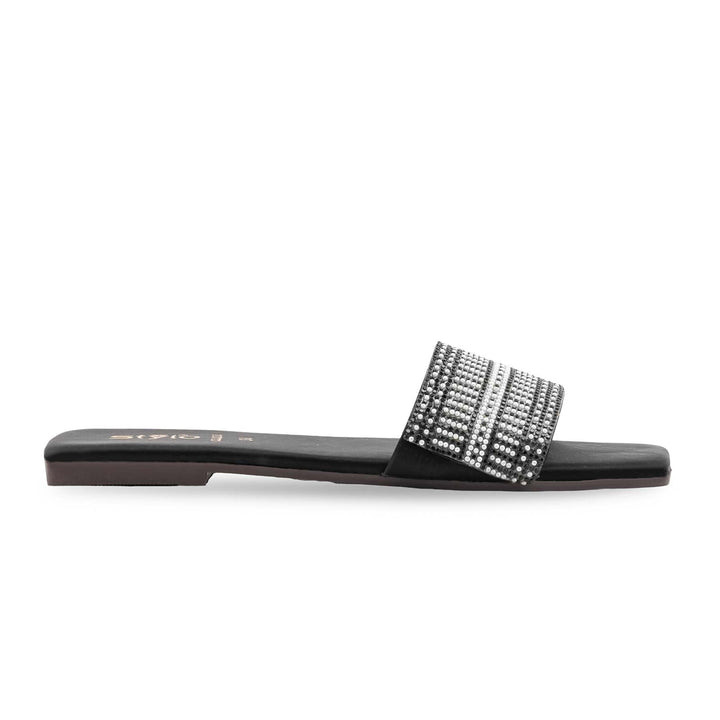 Black Casual Slipper For Women CL2265