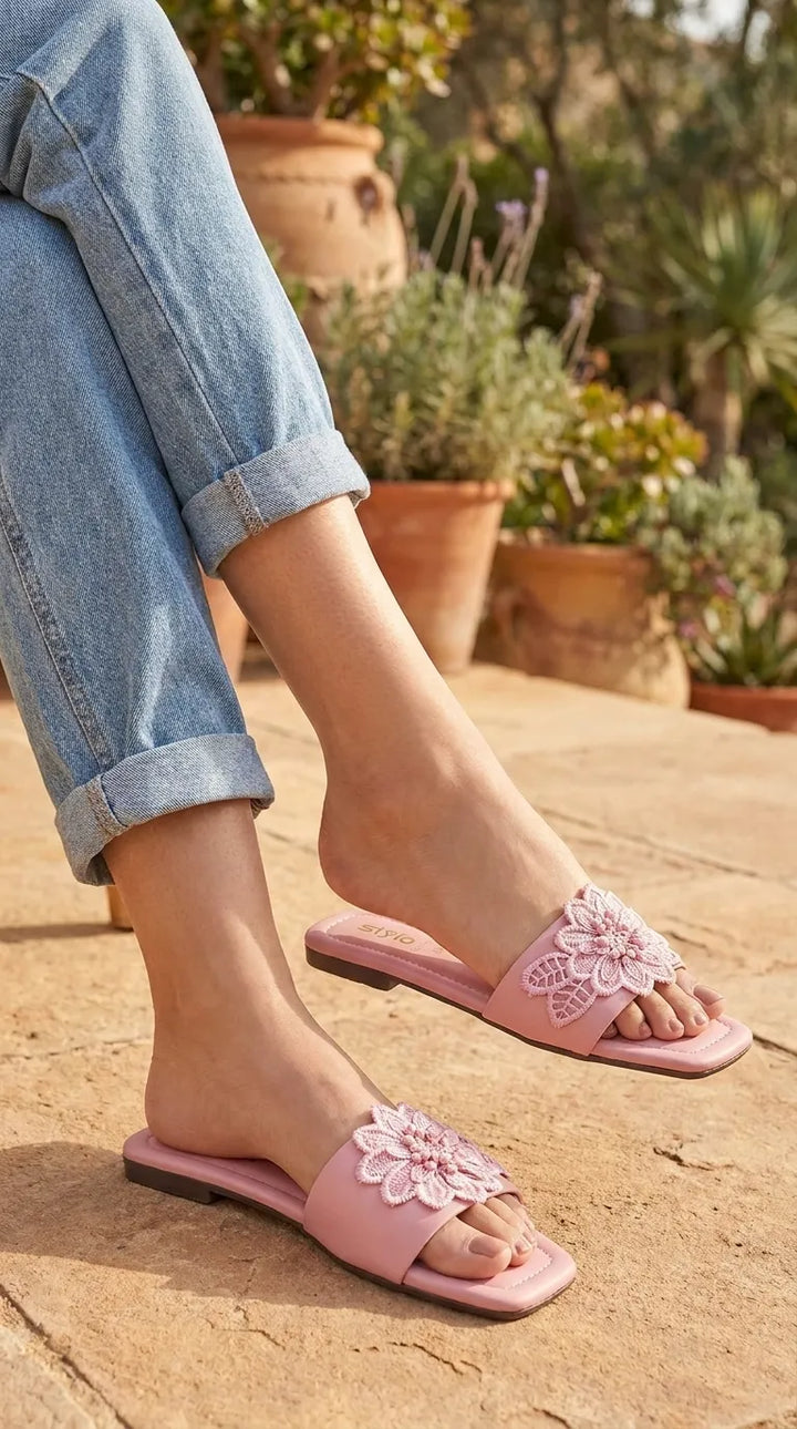 Pink Casual Slipper For Women CL2272
