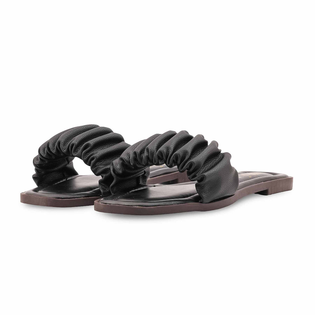 Black Casual Slipper For Ladies CL2274