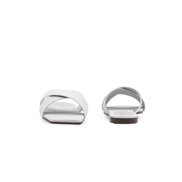 Silver Casual Slipper For Women CL2277