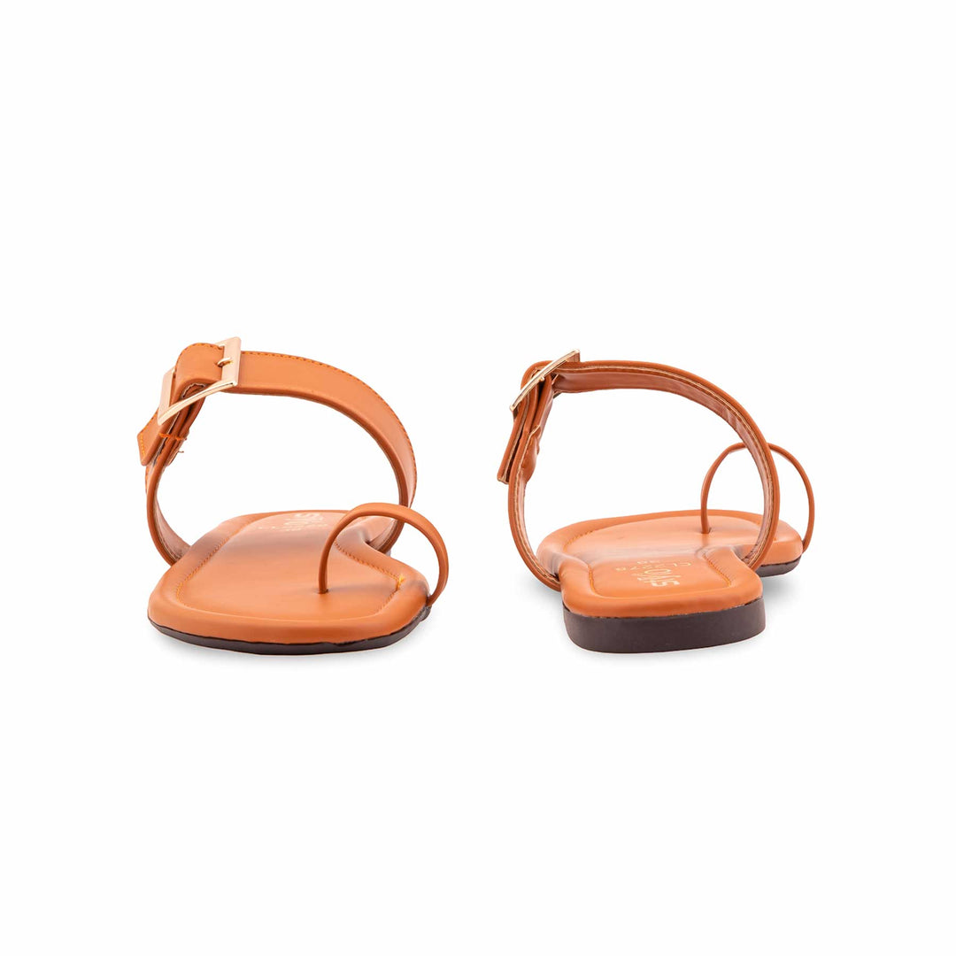 Tan Casual Chappal For Ladies CL2278