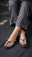 Black Casual Chappal For Women CL2280