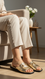Golden Casual Slipper For Ladies CL2286