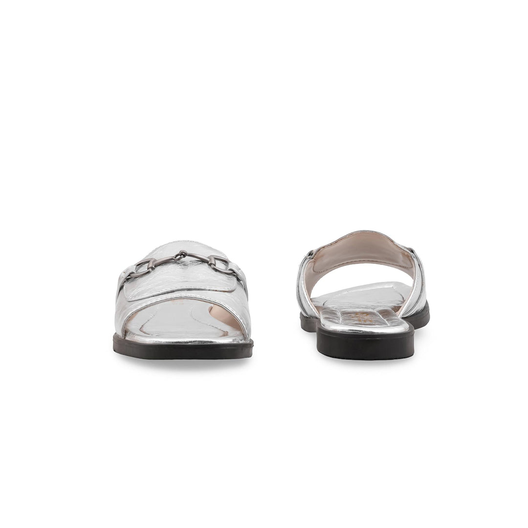 Silver Casual Slipper For Women CL2286