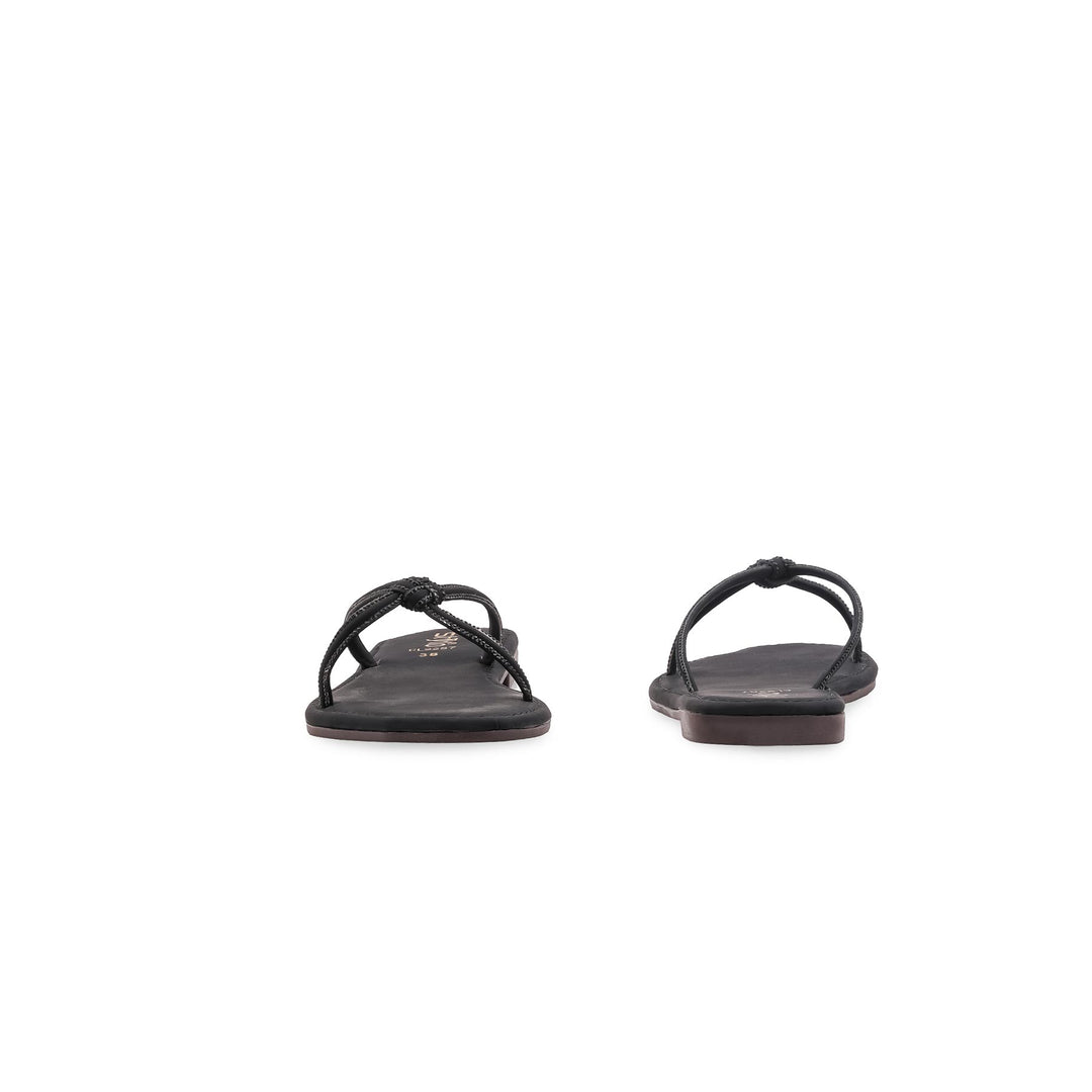 Black Casual Slipper For Ladies CL2287