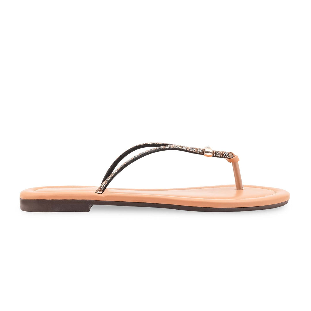 Beige Casual Chappal For Ladies CL2292