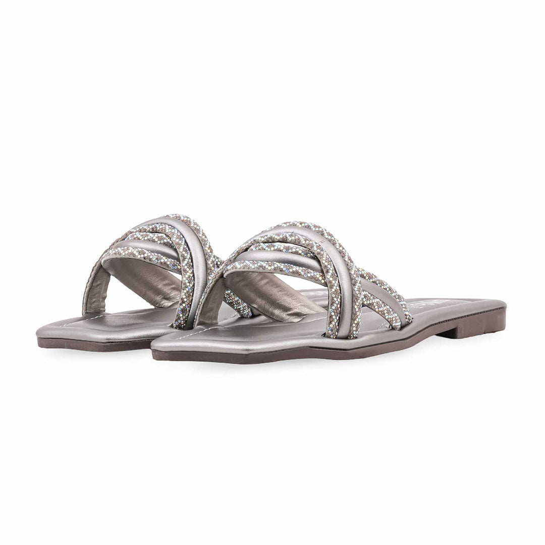 Grey Casual Slipper For Women CL2301