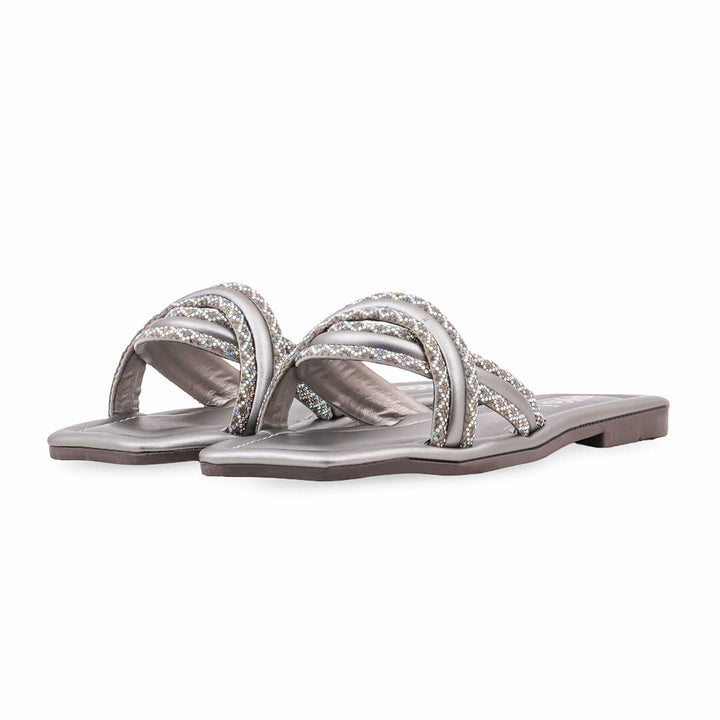 Grey Casual Slipper For Women CL2301