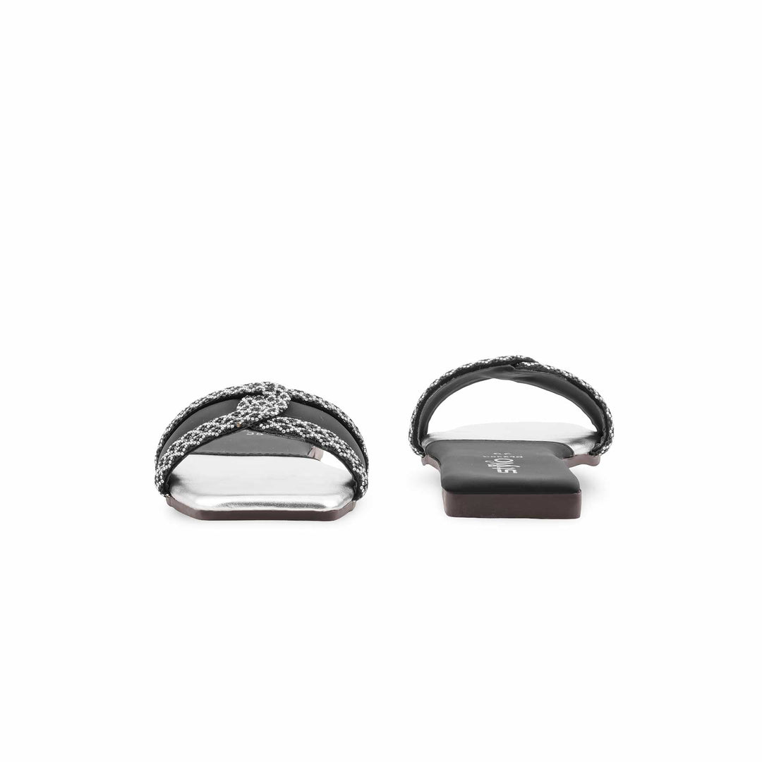 Black Casual Slipper For Women CL2302
