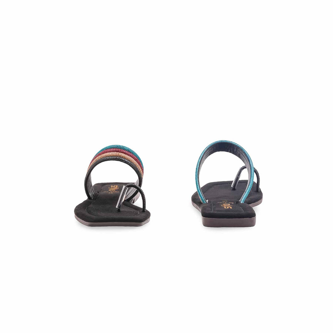 Black Casual Chappal For Women CL2303