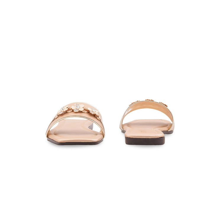 Golden Casual Slipper For Women CL2306