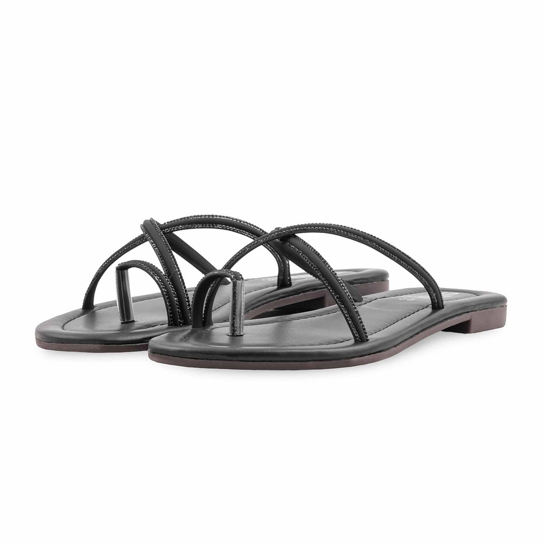 Black Casual Women Chappal CL2308