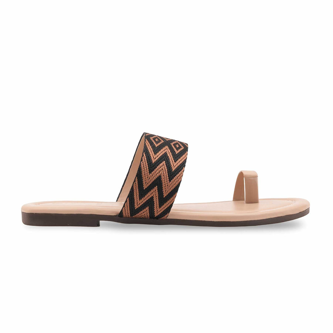 Beige Casual Chappal For Ladies CL2312