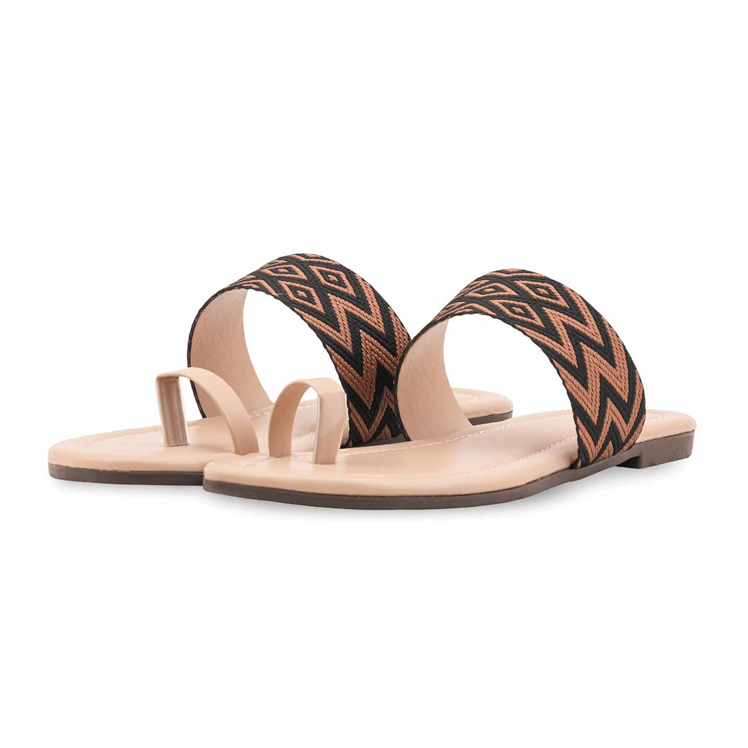 Beige Casual Chappal For Ladies CL2312