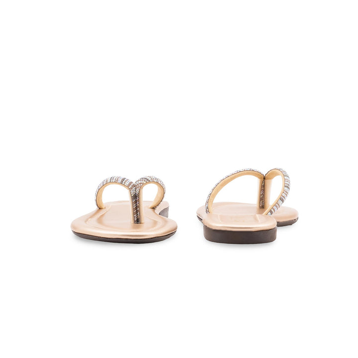 Golden Casual Chappal For Women CL2316